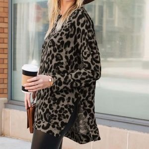 Amaryllis Women's High Low Tunic Top long Sleeve animal print